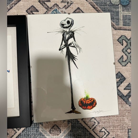 Framed Tim Burton Art - Picture 2 of 5